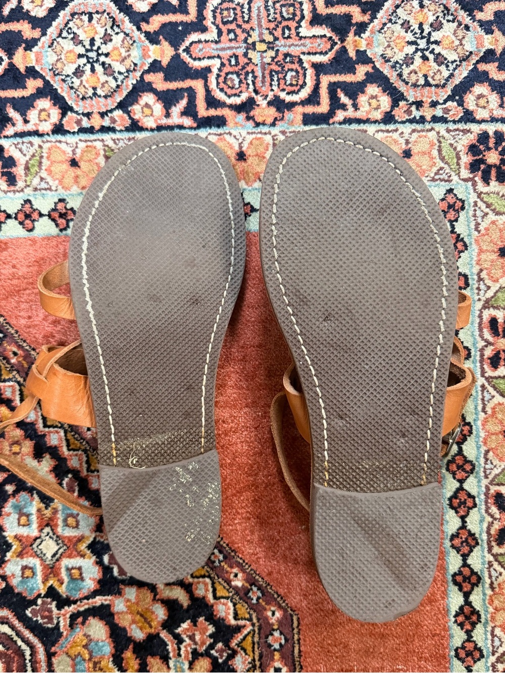 Melissinos The Poet Greek Strappy Leather Sandals Size 8 - Picture 8 of 8